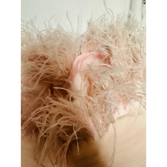 NWT MAC DUGGAL 20557 Pink Ombre Strapless Tulle Base Feather Bodice Gown Size 14 - Picture 14 of 16